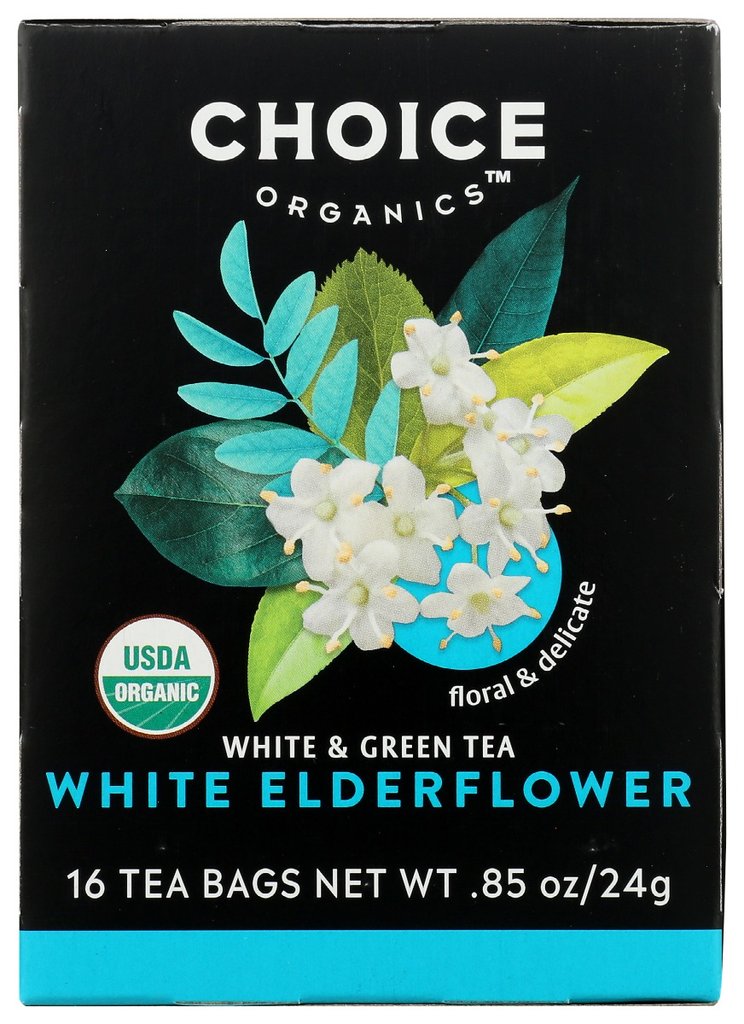 Picture of Choice Tea 383909 White & Green Elderflower Choice Tea - Pack of 6 - 16 per Bag