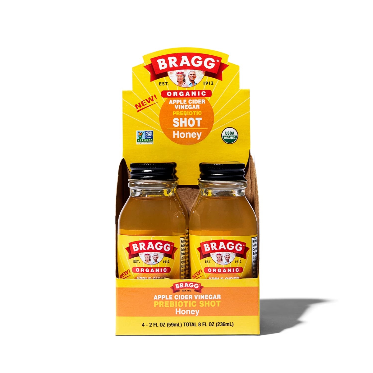 Picture of Bragg 361372 2 oz Honey Apple Cider Vinegar - Pack of 4