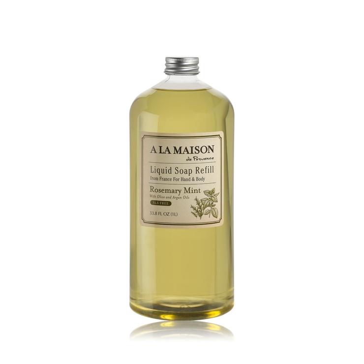 Picture of A La Maison 387452 33.8 fl oz Mint Rosemary Mint Hand Soap Refill