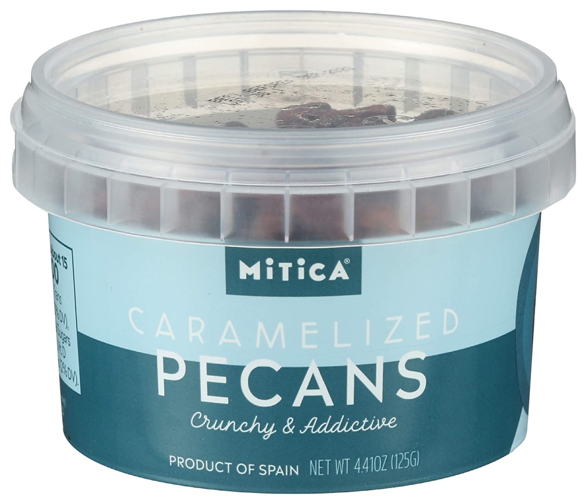 Picture of Mitica 345345 4.41 oz Pecans Caramelized Prepacked Minitub - Pack of 12