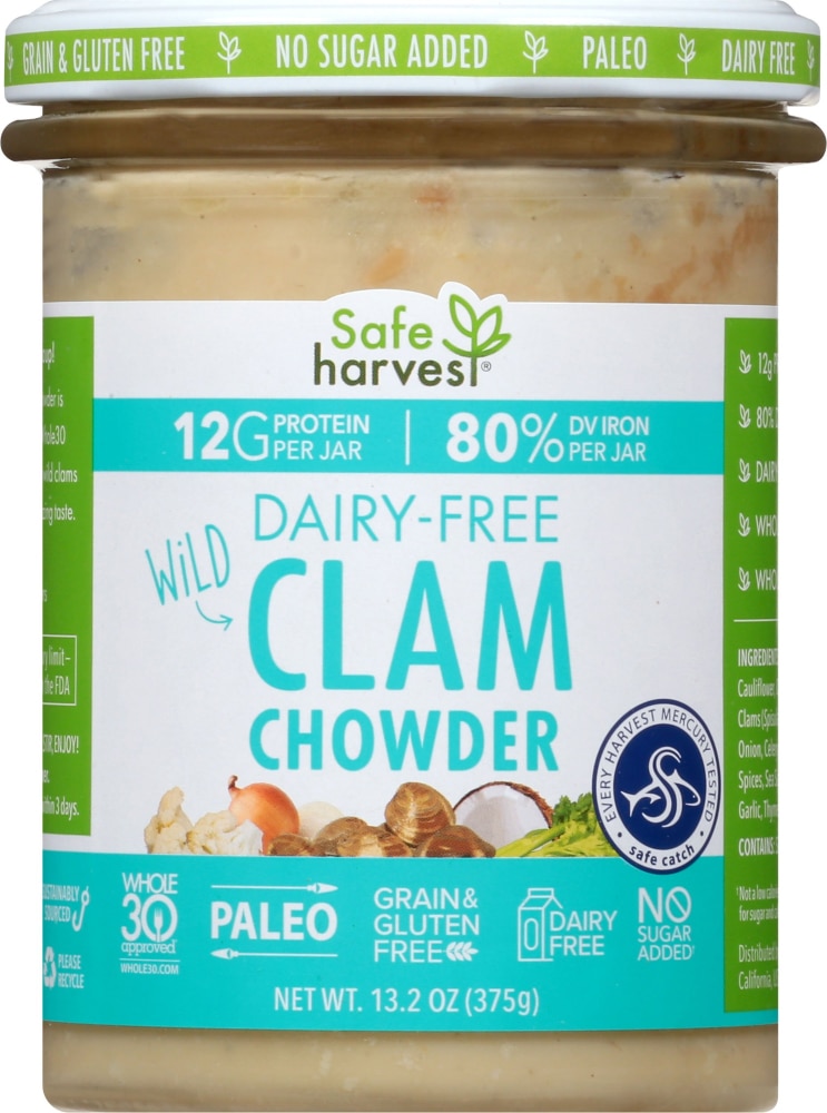 Picture of Safe Harvest 351117 13.2 oz Dairy Free Wild Clam Chowder - Pack of 6