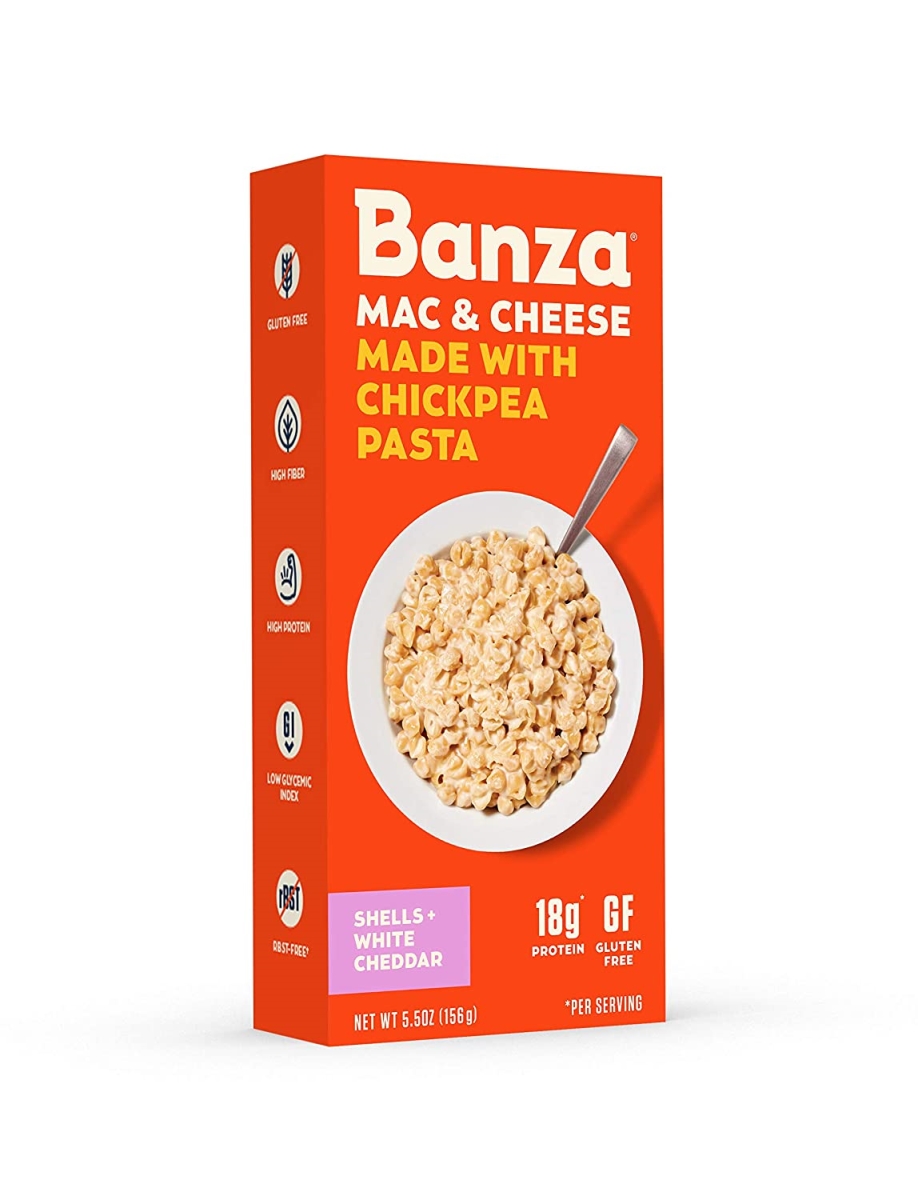 Picture of Banza 366536 5.5 oz Shells Shells & White Cheddar Pasta - Pack of 6