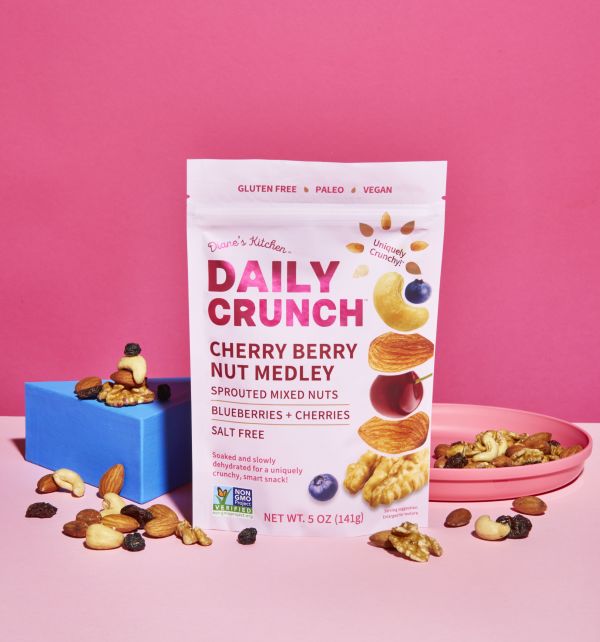 Picture of Daily Crunch 369444 5 oz Cherry Berry Sprouted Nut Medley - Pack of 6
