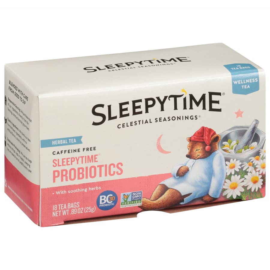 Picture of Celestial Season 2200587 Sleepytime Plus Probiotics Herbal Tea - Pack of 6 - 18 Bag