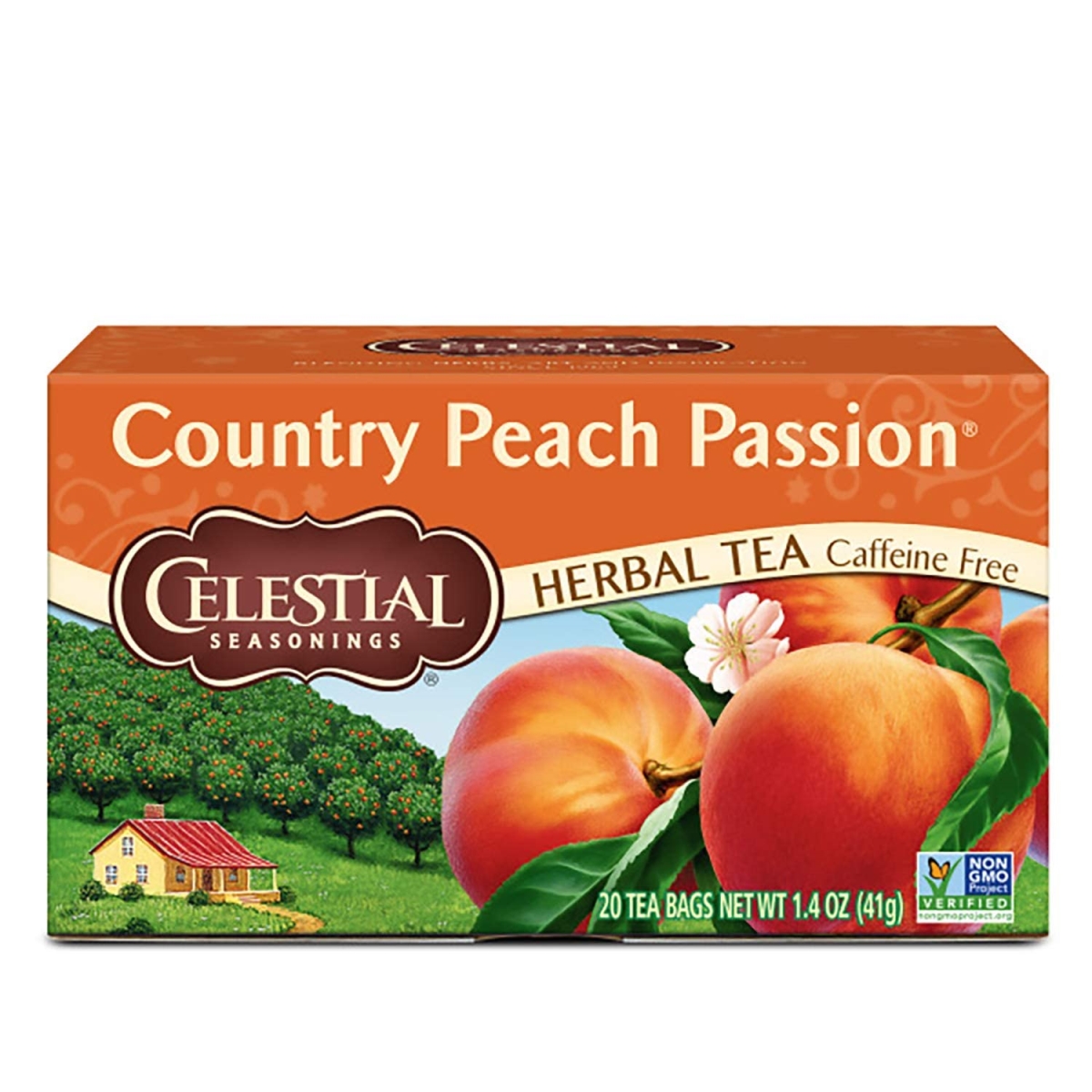 Picture of Celestial Season 2200595 Country Peach Passion Herbal Tea - Pack of 6 - 16 Bag