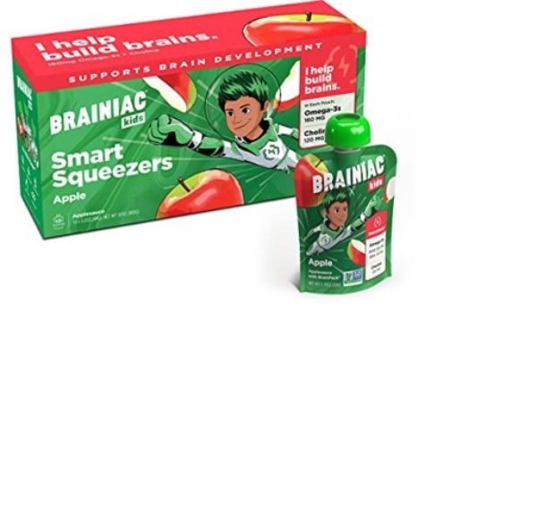 Picture of Brainiac 368932 32 oz Kids Applesauce Pouches - 10 Piece - Pack of 6