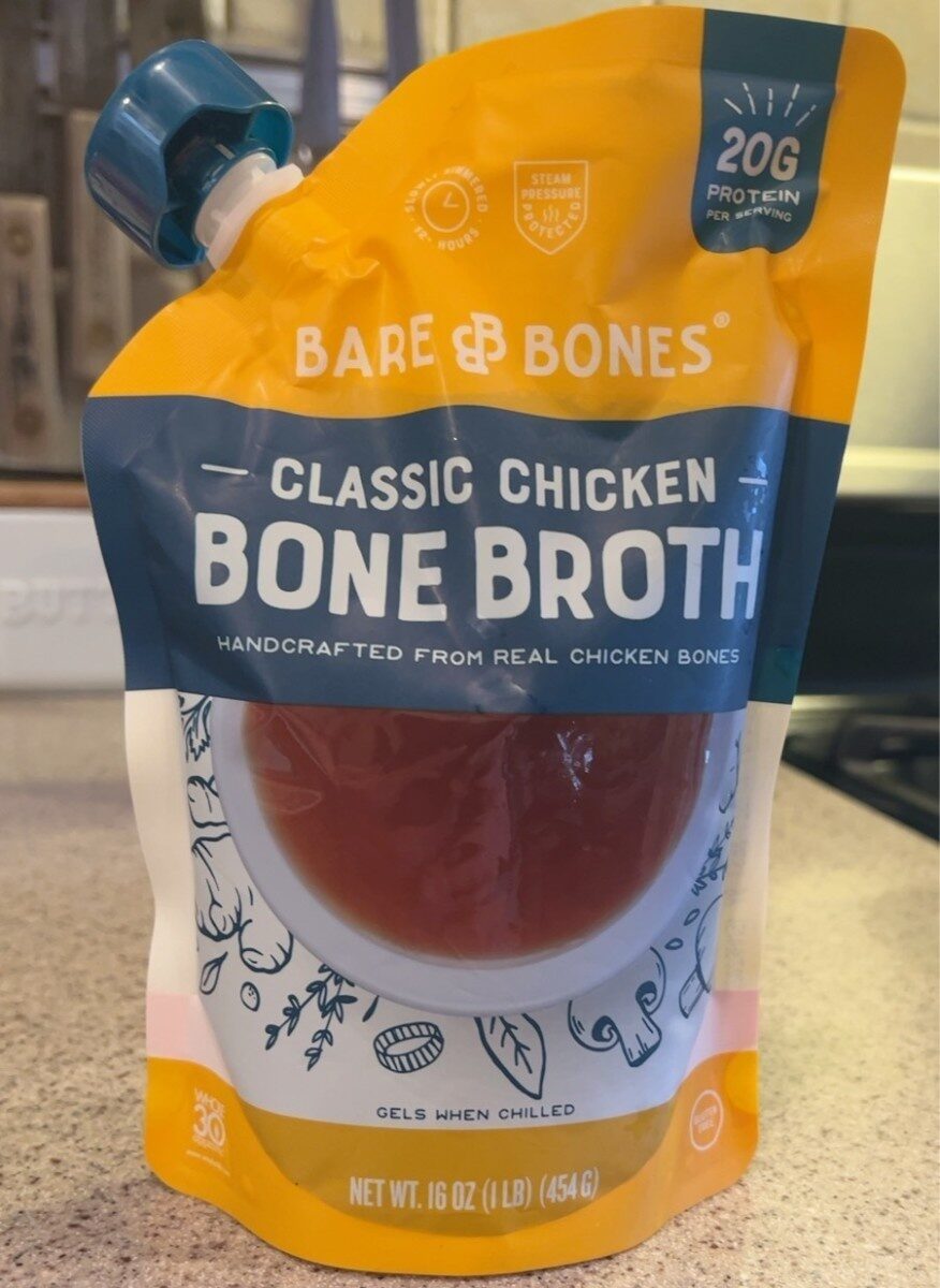 Picture of Bare Bones 2203309 16 oz Classic Broth Bone Chicken Soup - Pack of 6