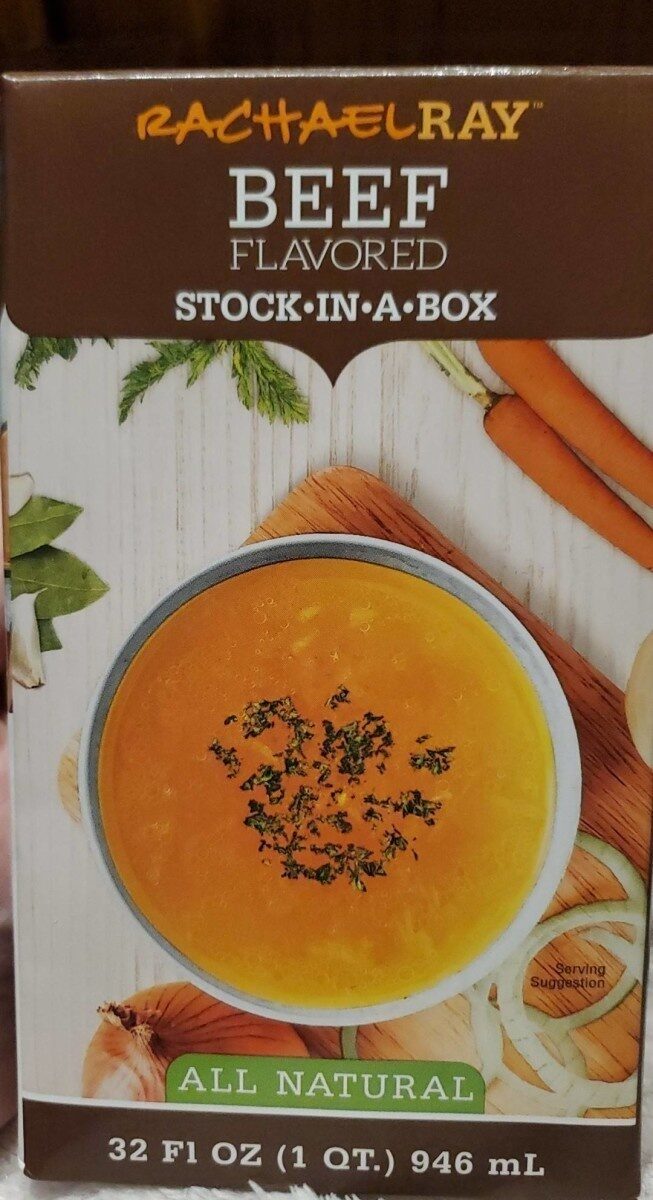 Picture of Rachael Ray 390090 32 oz All Natural Stock Beef Soup - Pack of 6