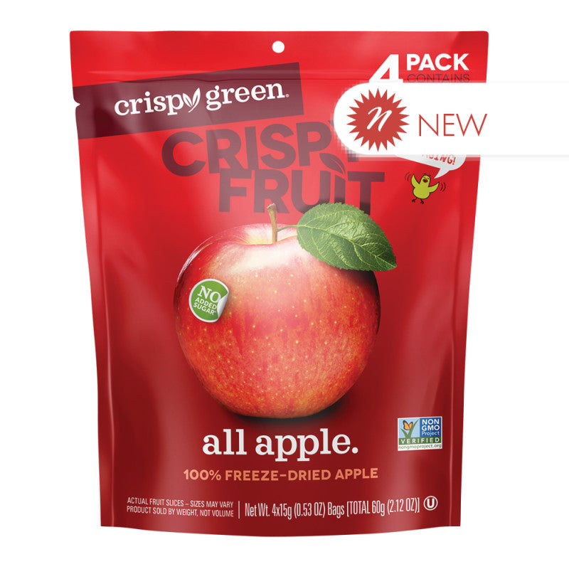 Picture of Crispy Green 406407 2.12 oz All Apple Dried Fruit Multi Pack - Pack of 8