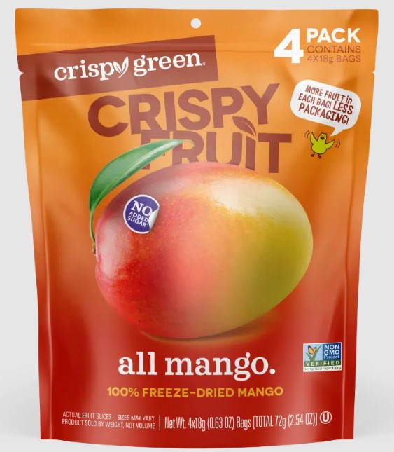 Picture of Crispy Green 406403 2.54 oz Dried Mango&#44; Pack of 8