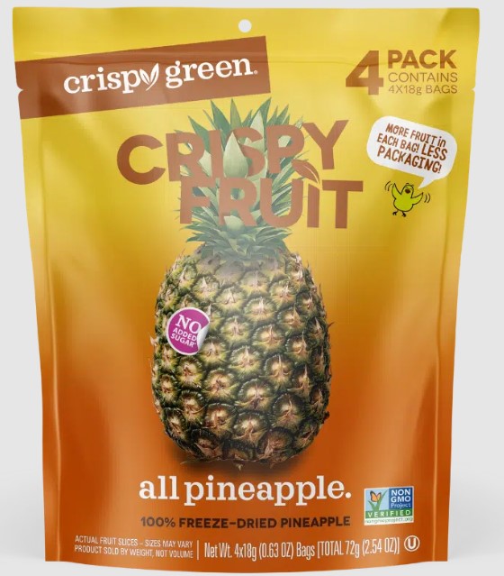 Picture of Crispy Green 406402 2.54 oz Dried Pineapple&#44; Pack of 8