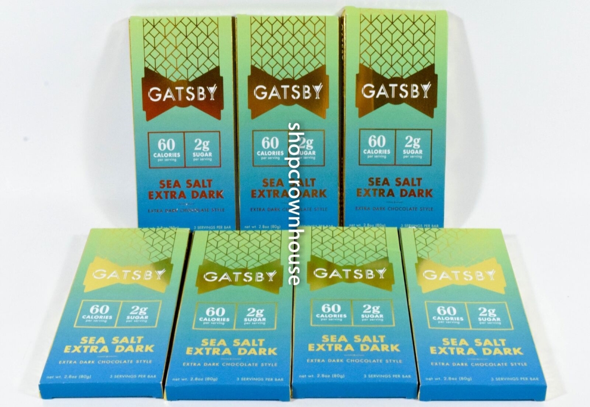 Picture of Gatsby 407561 2.8 oz Sea Salt Extra Dark Chocolate Bar - Pack of 12