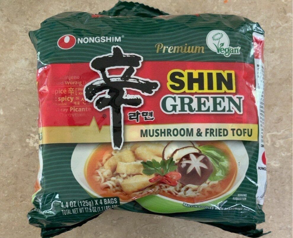 Picture of Nong Shim 408168 17.6 oz Shin Green Mushroom & Fried Tofu Open Food - Pack of 4