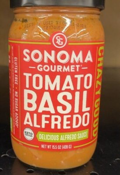 Picture of Sonoma Gourmet 407185 15.5 oz Basil Alfredo Tomato Sauce - Pack of 6