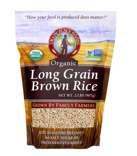 Picture of Heritage Garden 397381 2 lbs Brown Short Grain Rice - Pack of 5