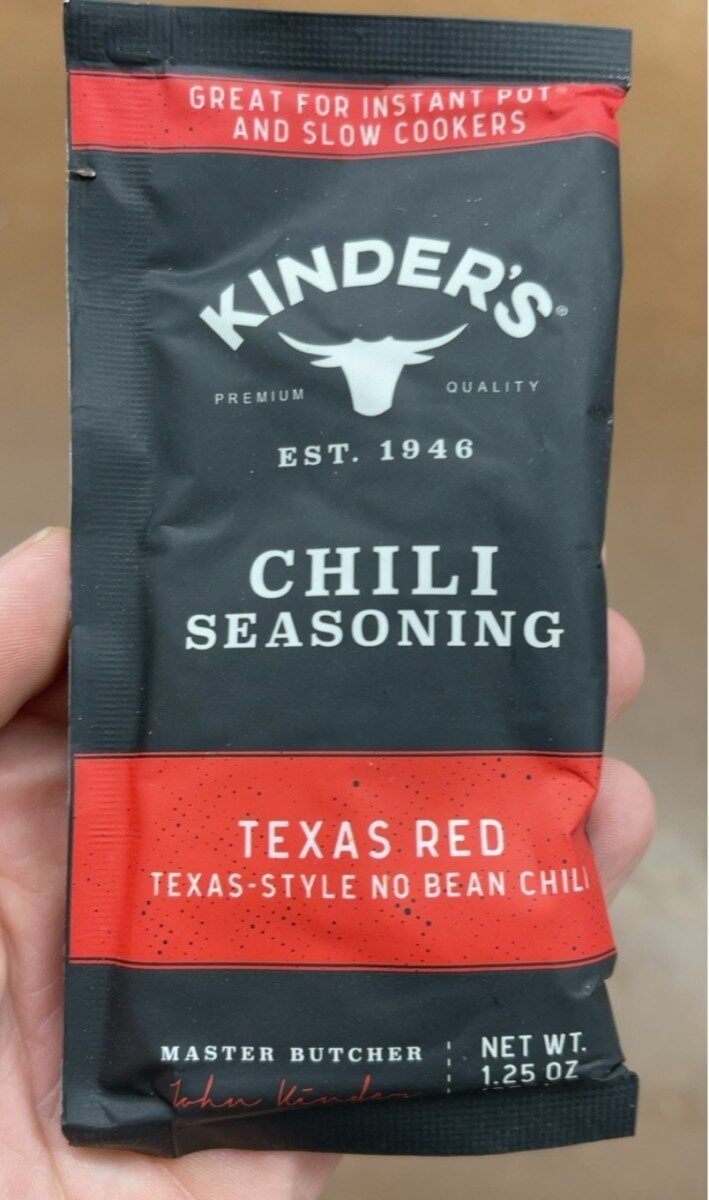 Picture of Kinders 407188 1.25 oz Texas Red Chili Seasoning Mix - Pack of 15