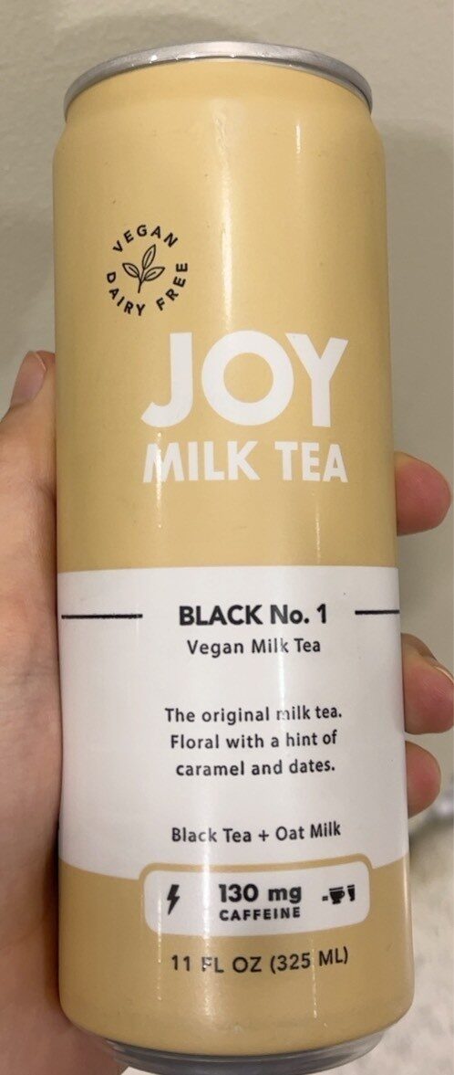 Picture of Joy Milk Tea 2204256 11 fl oz Black No.1 Vegan Milk Tea Beverage - Pack of 12