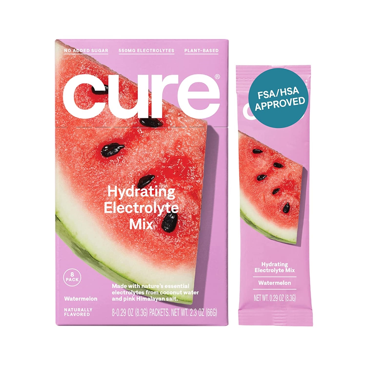 Picture of Cure 398576 2.3 oz Hydration Watermelon Powder