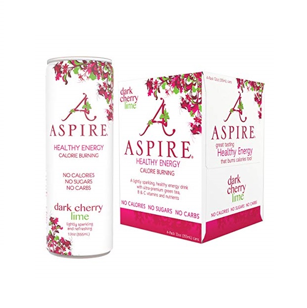 Picture of Aspire 359598 48 fl oz Dark Cherry Lime Energy Drink - 4 per Pack - Pack of 6
