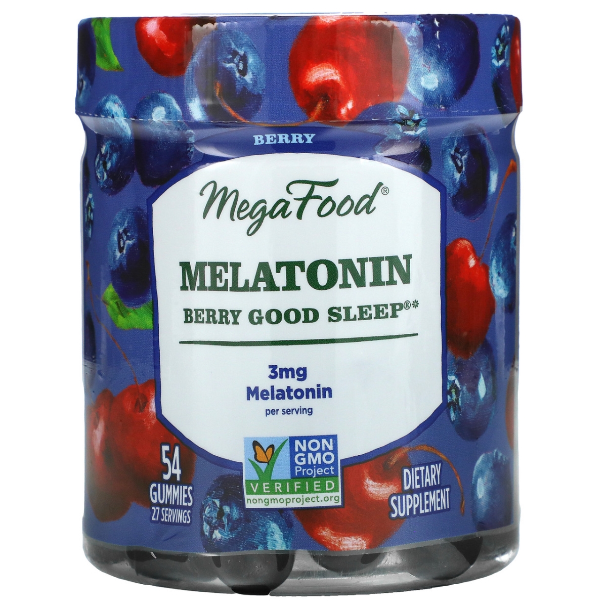 Picture of Megafood 407401 Melatonin Berry Good Sleep Gummy - 54 Piece