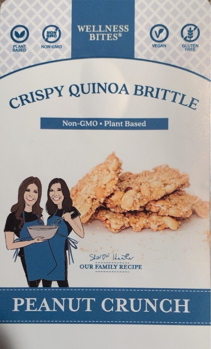 Picture of Wellness Bites 2200093 5.5 oz Brittle Quinoa Peanut Crunch - Pack of 8