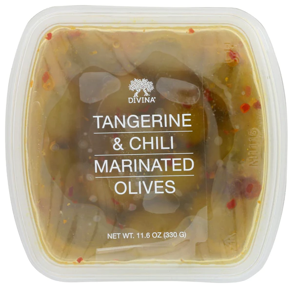 Picture of Divina 404072 11.6 oz Tangerine Chili Marinated Olives - Pack of 6