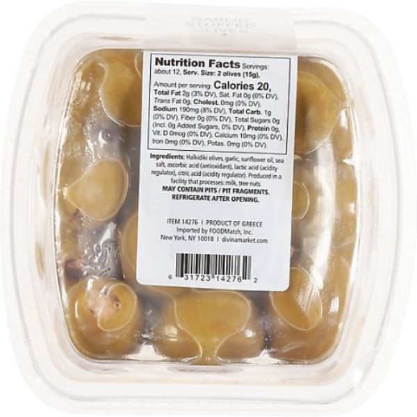 D6.3 oz Garlic Stuffed Olive - Pack of 6