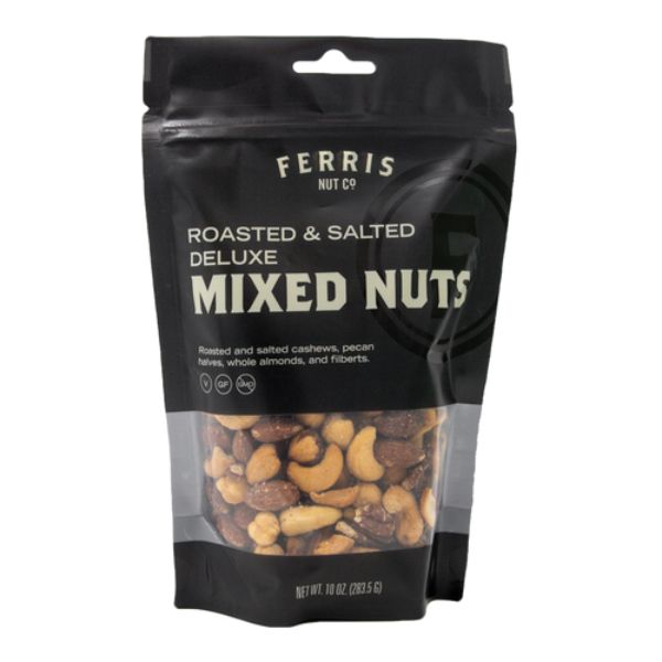Picture of Ferris Coffee & Nuts 2203086 10 oz Ferris Roasted No Salt Fancy Mixed Nuts - Pack of 12