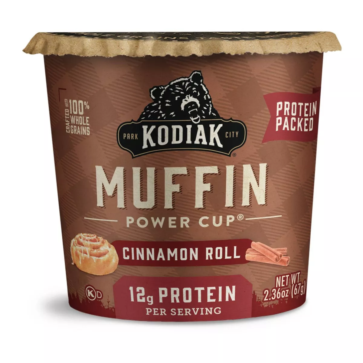 Picture of Kodiak 382600 2.29 oz Min Cinnmn Roll Muffin Cup Mix - Pack of 12