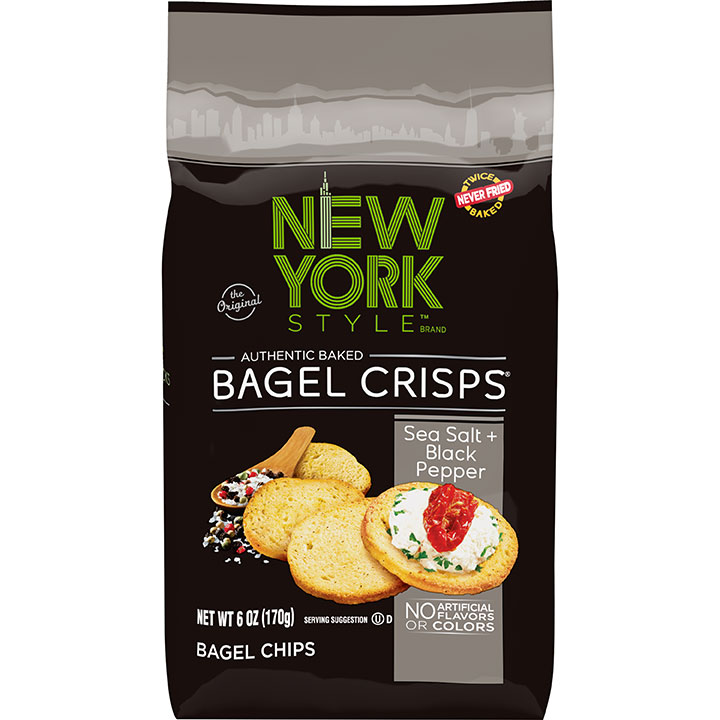 Picture of New York Style 405952 6 oz Salt Creek Pepper Bagel Crisps - Pack of 6