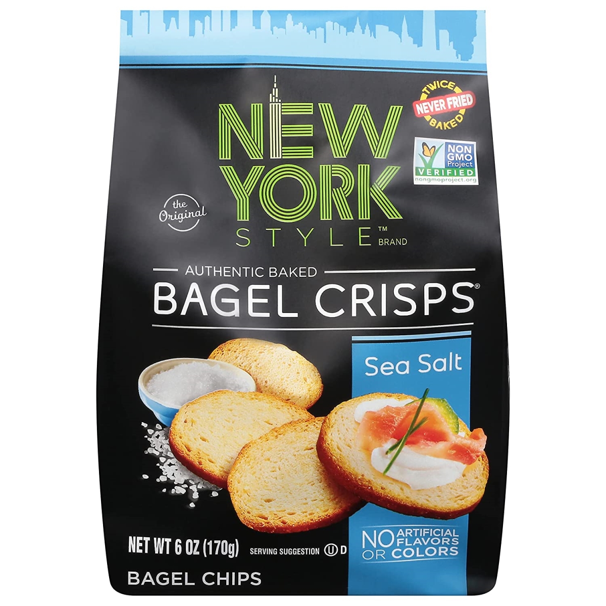Picture of New York Style 405948 6 oz Everything Bagel Crisps - Pack of 6