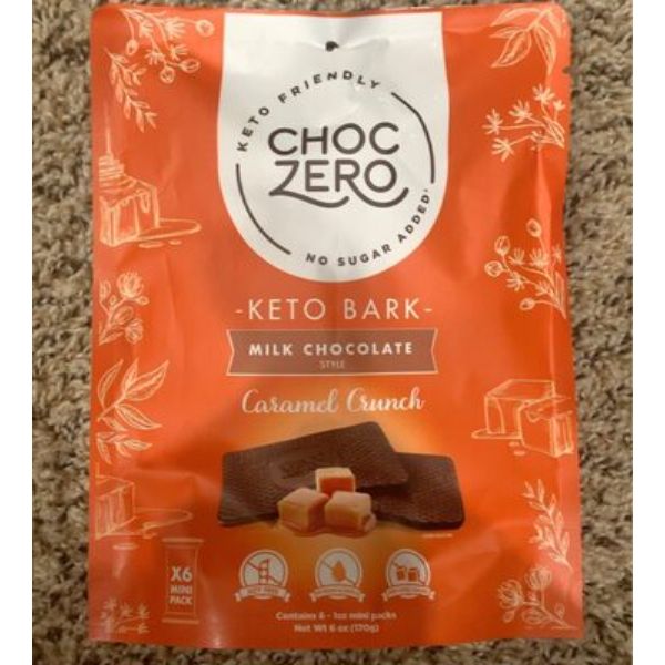 Picture of Choczero 2302161 6 oz Bark Milk Chocolate Caramel Crunch - Pack of 12
