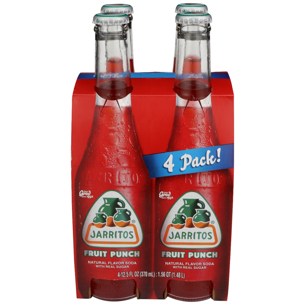 Picture of Jarritos 342163 12.5 oz Fruit Punch Beverage - 4 per Pack - Pack of 6