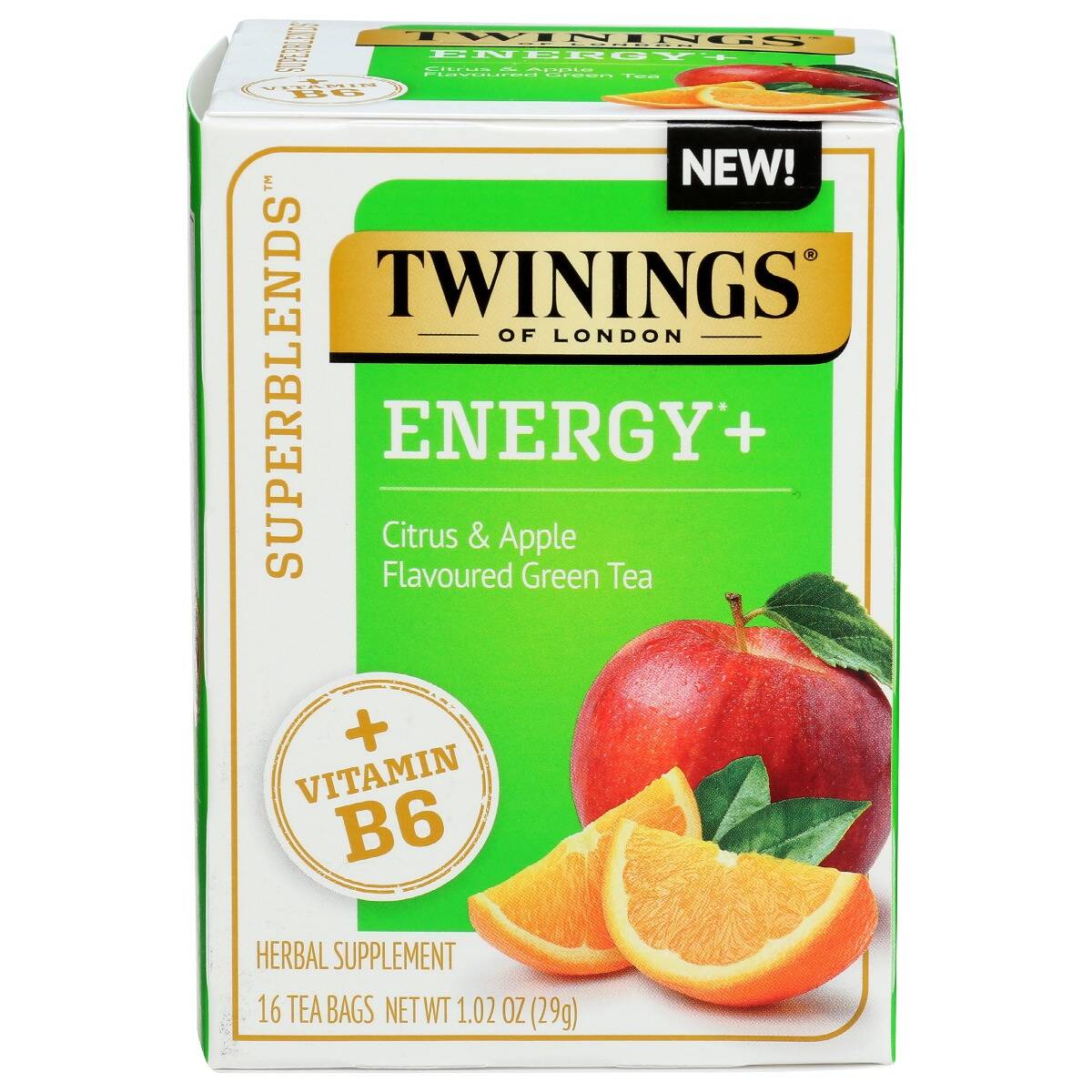 Picture of Twining Tea 382743 Superblend Energy Plus Tea - 16 per Bag - Pack of 6