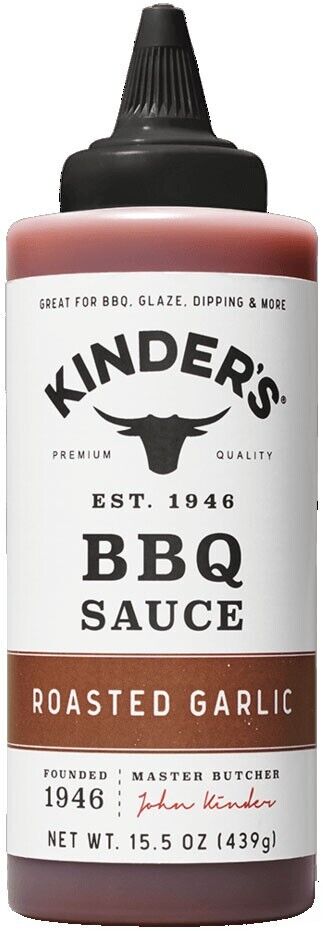 Picture of Kinders 2301286 15.5 fl oz Roasted Garlic Squeeze BBQ Sauce - Pack of 6