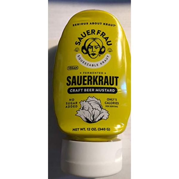 Picture of Sauer Frau 349680 12 oz Craft Beer Mustard Squeezable Sauerkraut - Pack of 6