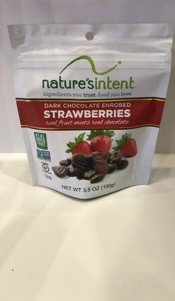 Picture of Natures Intent 317086 3.5 oz Strawberry Dark Chocolate Covered - Pack of 12