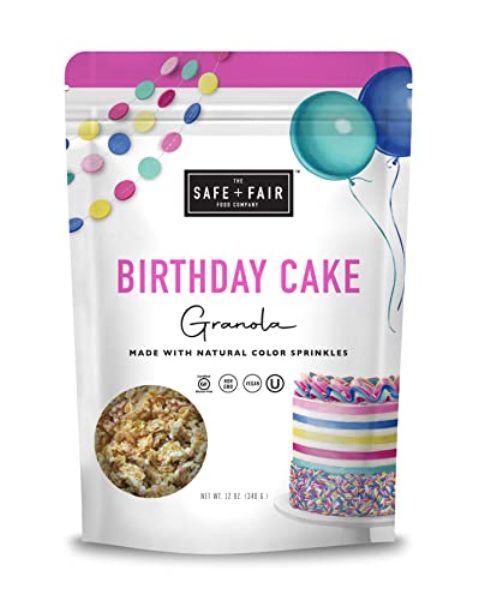 Picture of The Safe & Fair Food 376896 12 oz Birthday Cake Granola&#44; Pack of 6