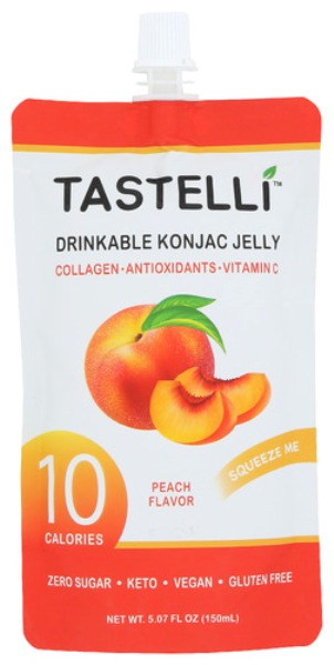 Picture of Tastelli 392652 5.07 fl oz Peach Collagen Jelly&#44; Pack of 10