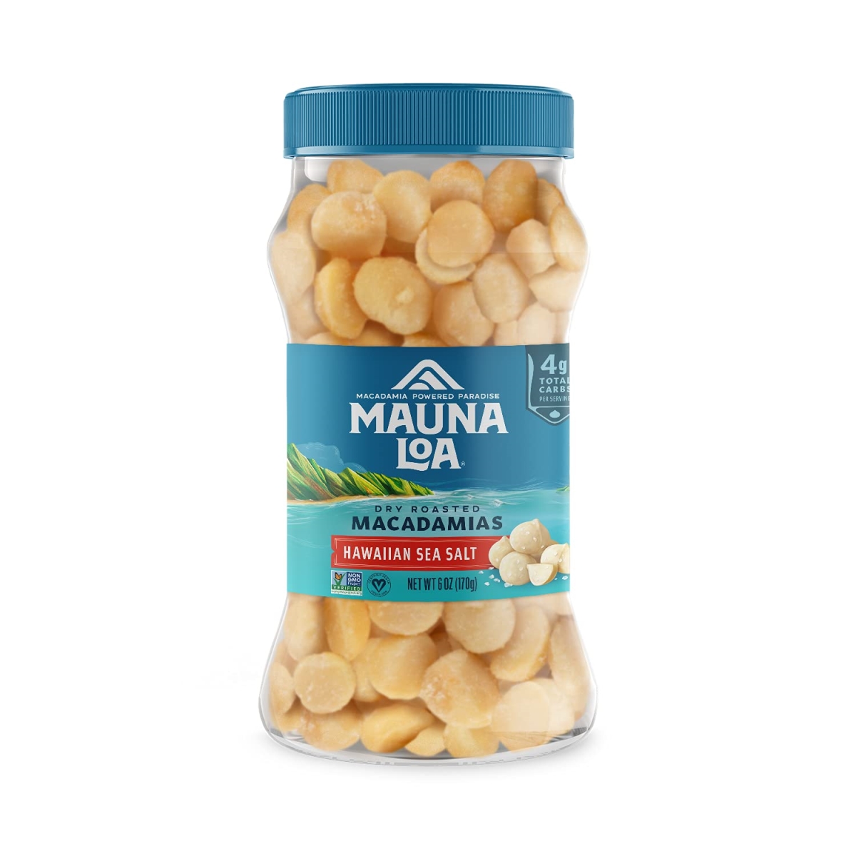 392643 6 oz Premium Hawaiian Sea Salt Macadamia Nuts, Pack of 12 -  Mauna Loa
