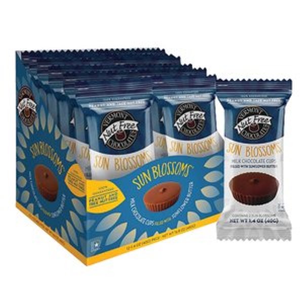 Picture of Vermont Nut Free Chocolates 384037 1.4 oz Milk Cups Sun Blossoms Chocolates Bites&#44; Pack of 12