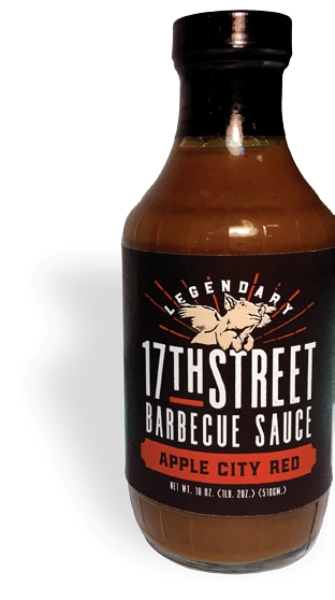 Picture of 17th Street Barbecue 321874 18 oz Apple City Red BBQ Sauce&#44; Pack of 6