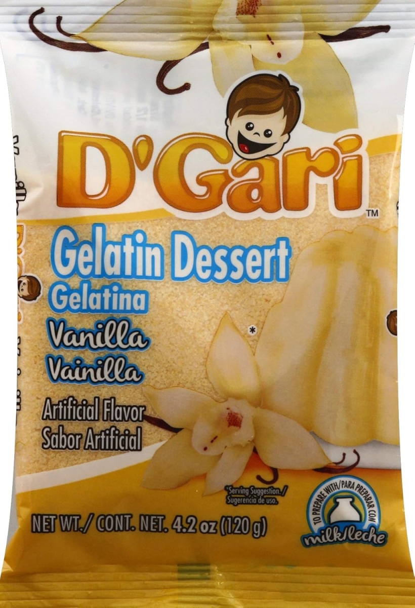 2307546 4.2 oz Gelatin Vanilla Mix - Case of 24