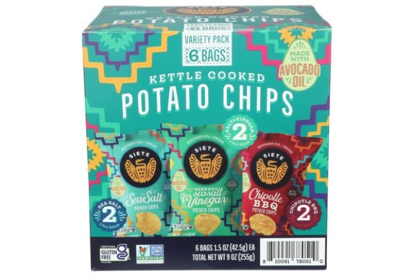 2311017 9 oz Kettle Cooked Potato Chips - Variety Pack - Case of 3