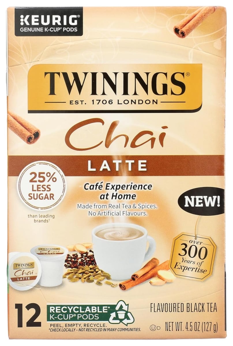 Twining Tea 2309139 12 oz Chai Latte Tea K-Cup Pod - Case of 6