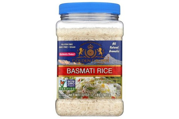 2308901 2 lbs Natural White Basmati Rice - Case of 4