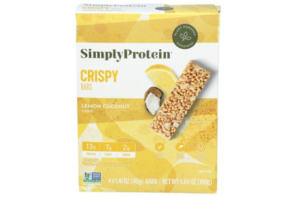 394065 5.64 oz Lemon Coconut Crispy Bar - Case of 6