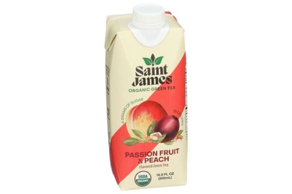 2307420 16 fl oz Organic Passionfruit Peach Flavored Green Tea - Case of 12