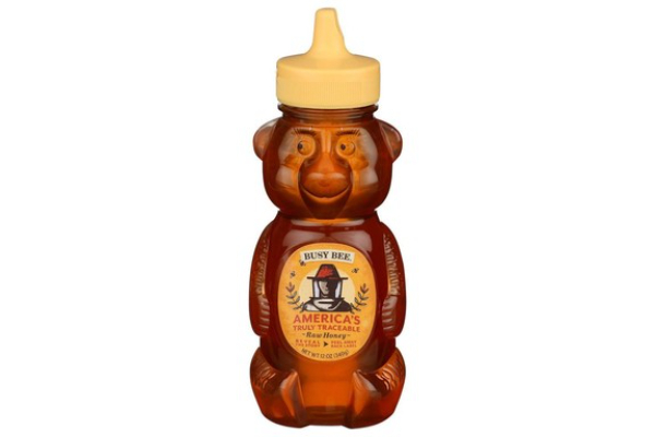 2202657 12 oz Raw Honey Bear - Case of 8