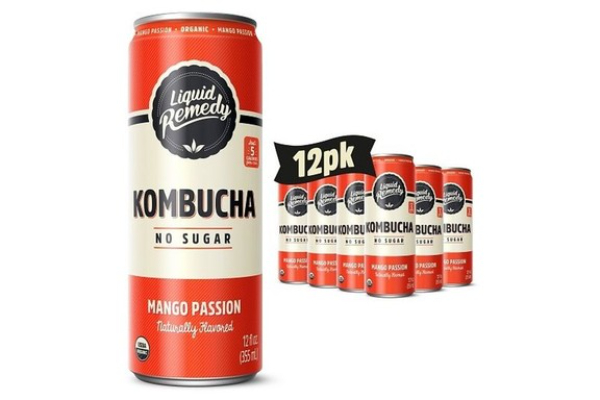 2412853 12 fl oz Mango Passion Kombucha - Case of 12